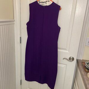 Lauren (Ralph Lauren) Size XL Long Purple Column Dress Stretch Knit